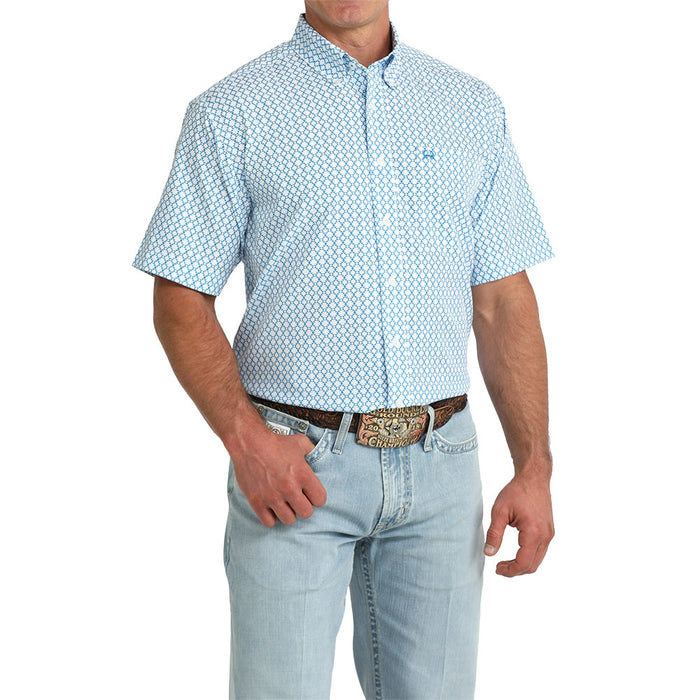 Cinch Men's ArenaFlex Blue Short Sleeve Shirt