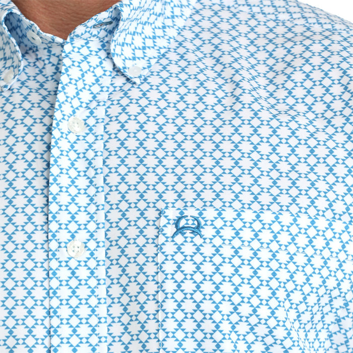 Cinch Men's ArenaFlex Blue Short Sleeve Shirt