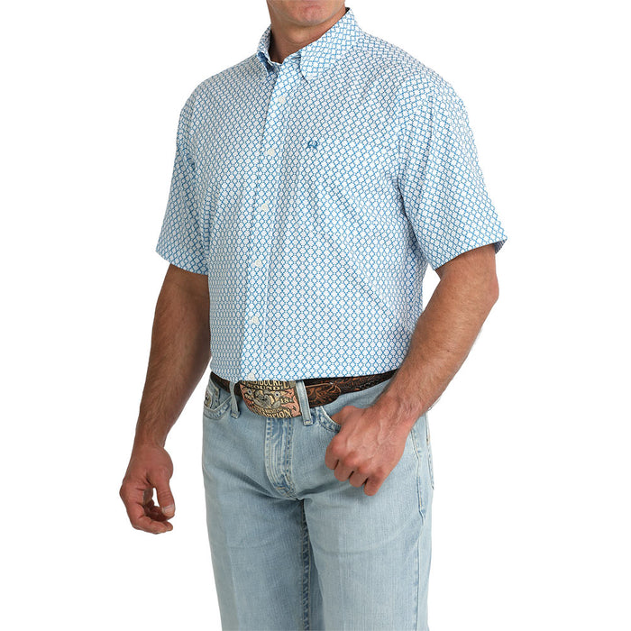 Cinch Men's ArenaFlex Blue Short Sleeve Shirt