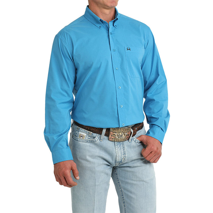 Cinch Men's Blue ArenaFlex Long Sleeve Shirt