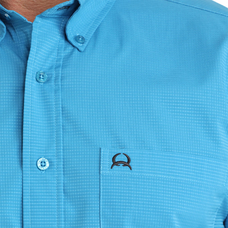 Cinch Men's Blue ArenaFlex Long Sleeve Shirt