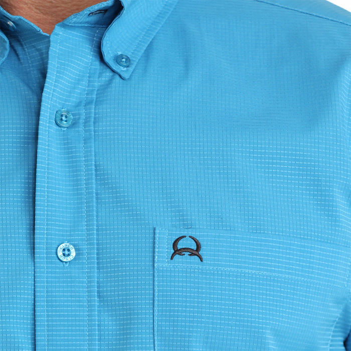 Cinch Men's Blue ArenaFlex Long Sleeve Shirt