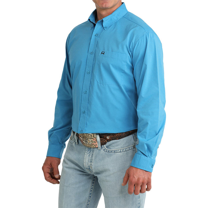 Cinch Men's Blue ArenaFlex Long Sleeve Shirt