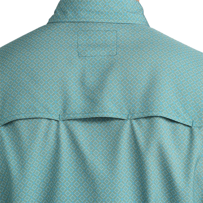Cinch Men's Teal Arena Flex Long Sleeve Shirt
