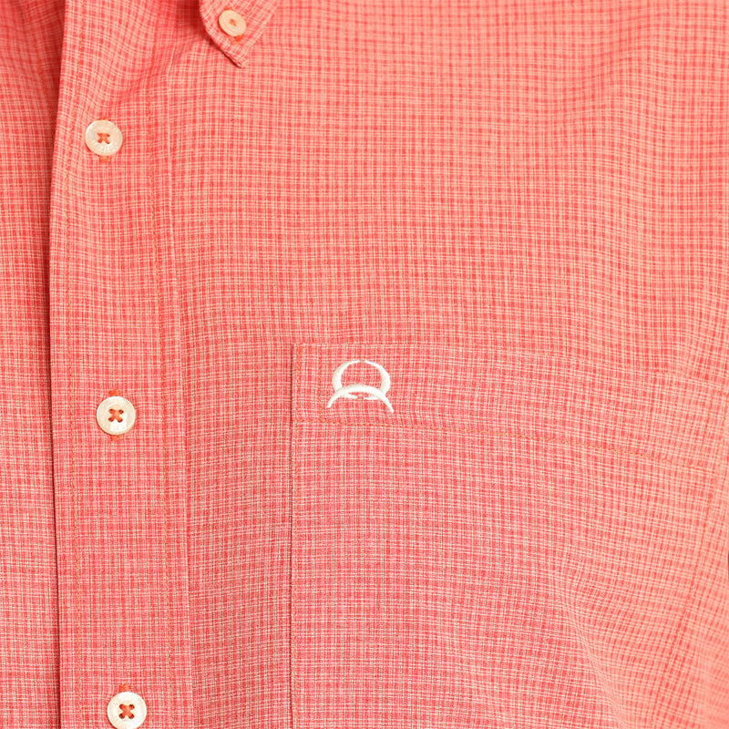Cinch Men's Red Plaid ArenaFlex Short Sleeve Shirt