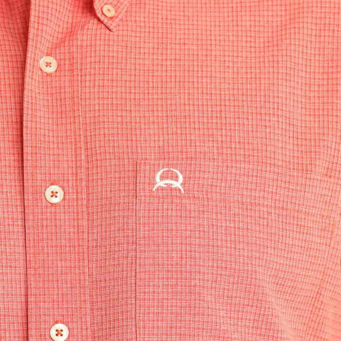 Cinch Men's Red Plaid ArenaFlex Short Sleeve Shirt