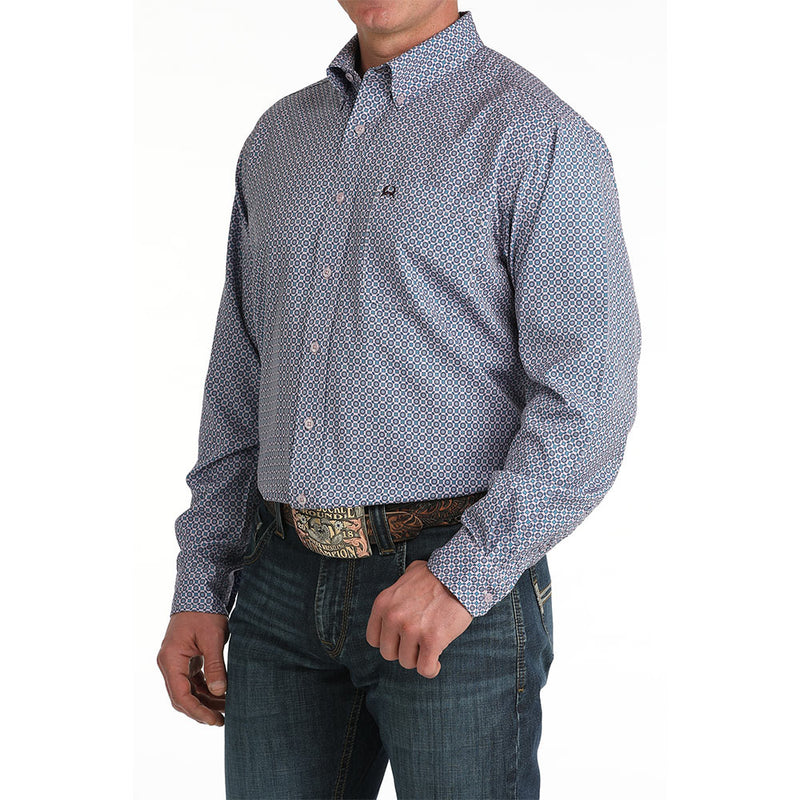 Cinch Men's Lilac Long Sleeve ArenaFlex Shirt