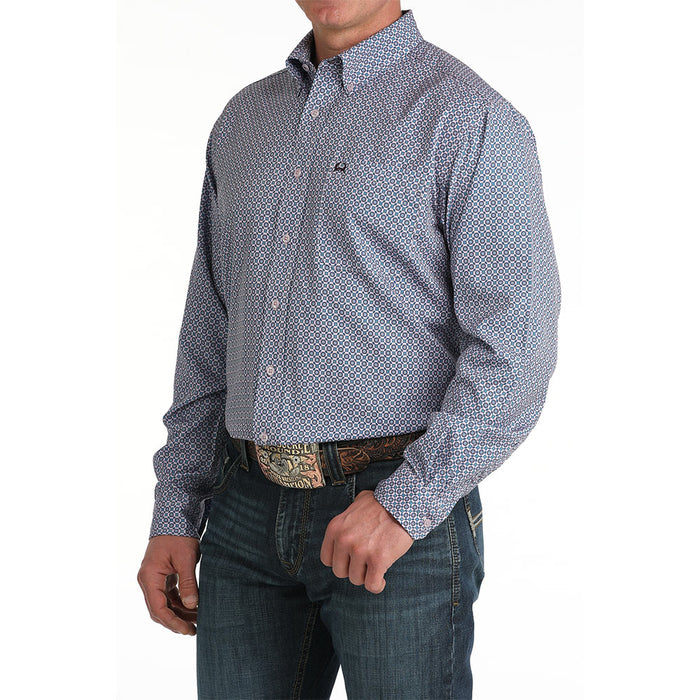 Cinch Men's Lilac Long Sleeve ArenaFlex Shirt