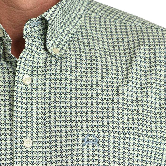 Cinch Men's Green Print ArenaFlex Long Sleeve Shirt