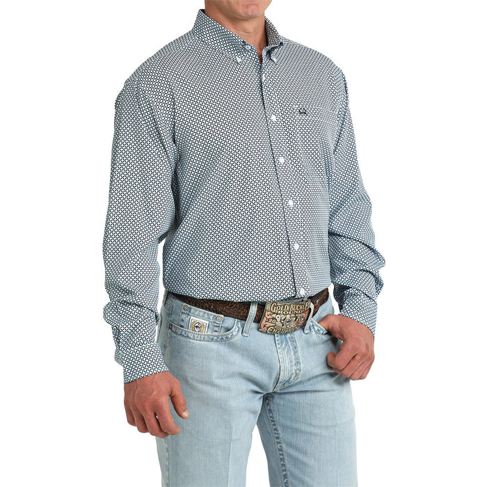 Cinch Men's Light Blue ArenaFlex Long Sleeve Shirt