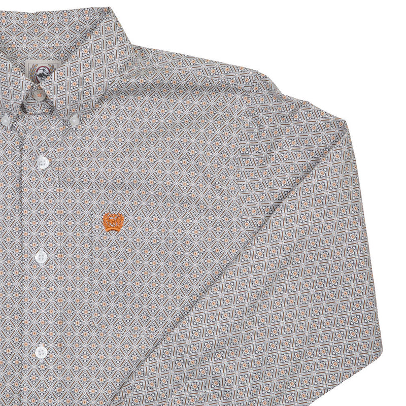 Cinch Infant Boy's White Print Shirt