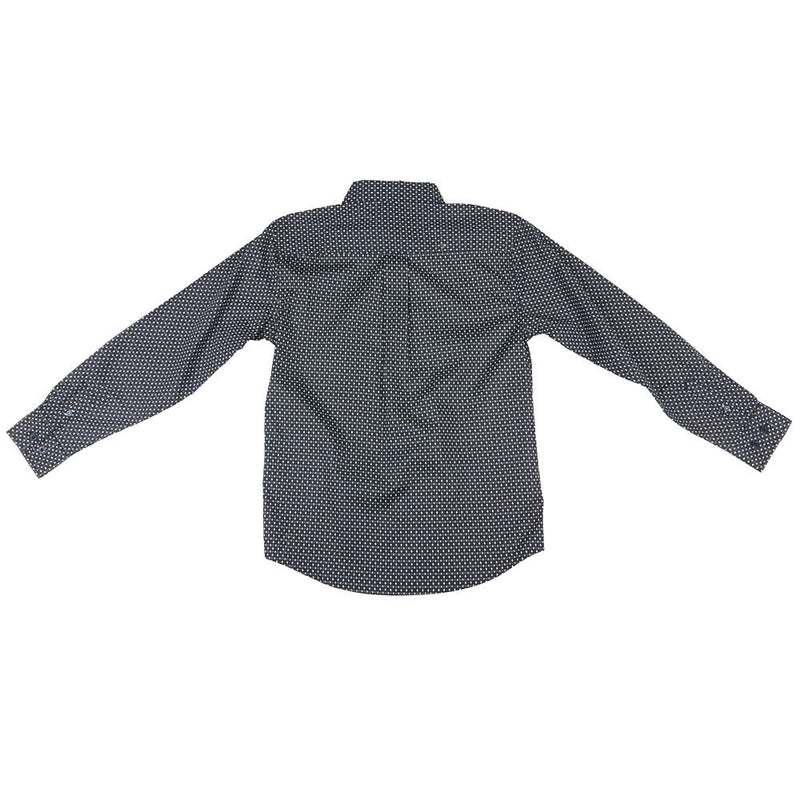 Cinch Boy's Navy Dot Print Shirt
