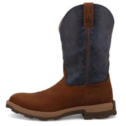 Twisted X Mens UltraLiteNano Toe Mocha Denim 11in Top Work Boot