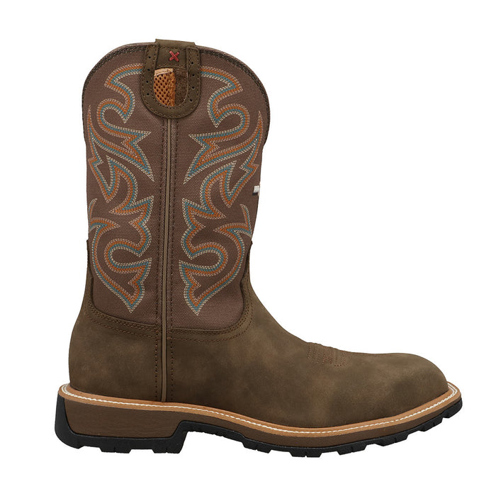 Twisted X Men's UltraliteBrown Nano Square Toe 11in Work Boot