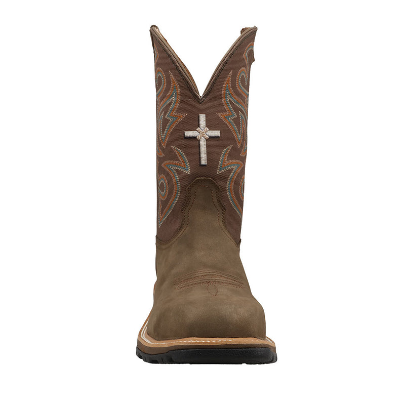 Twisted X Men's UltraliteBrown Nano Square Toe 11in Work Boot