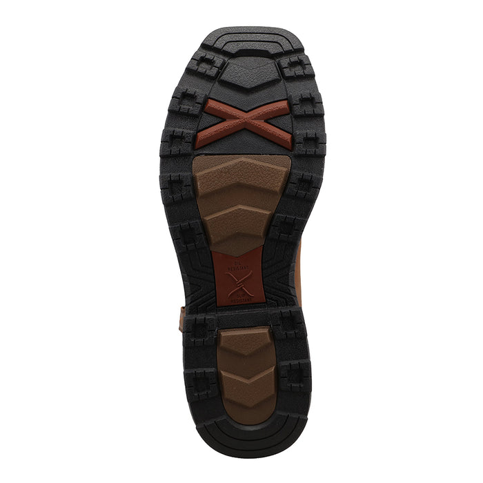 Twisted X Mens Ultralite 11in Rustic Brown Top Nano Square Toe Work Boot