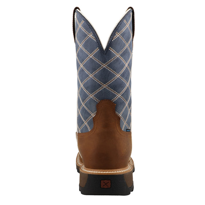 Twisted X Men's Ultralite11in Oiled Saddle Waterproof Nano Square Toe Work Boot