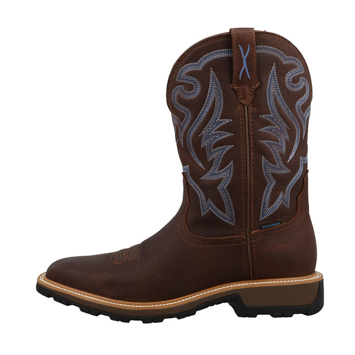 Twisted X Men's Ultralite11in Hickory Waterproof Soft Square Toe Work Boot