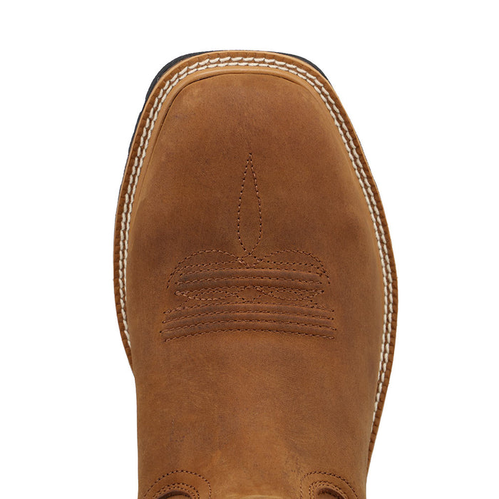 Twisted X Men's UltralightBrown Square Toe 16in Snake Boot