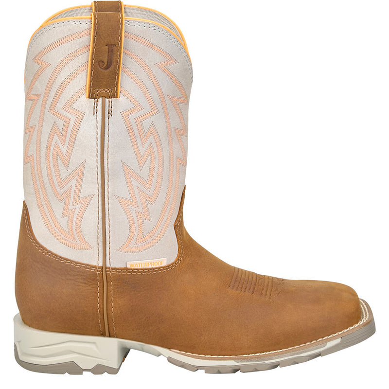Justin Boot Company Men's Lytle Cognac 11in Waterproof Soft Square Toe Work Boot