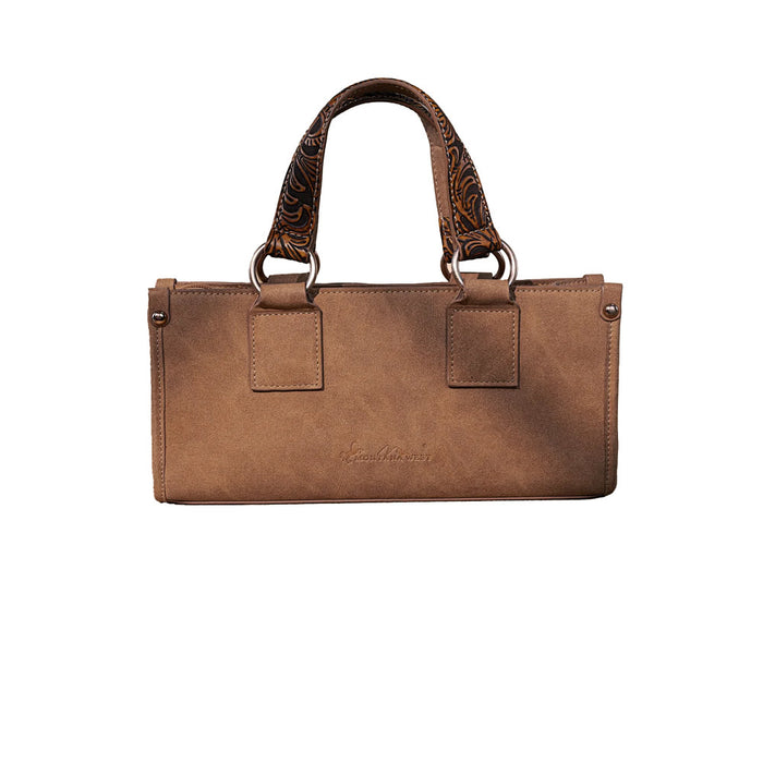 Montana West ern Fringe Concho Brown Mini Bag