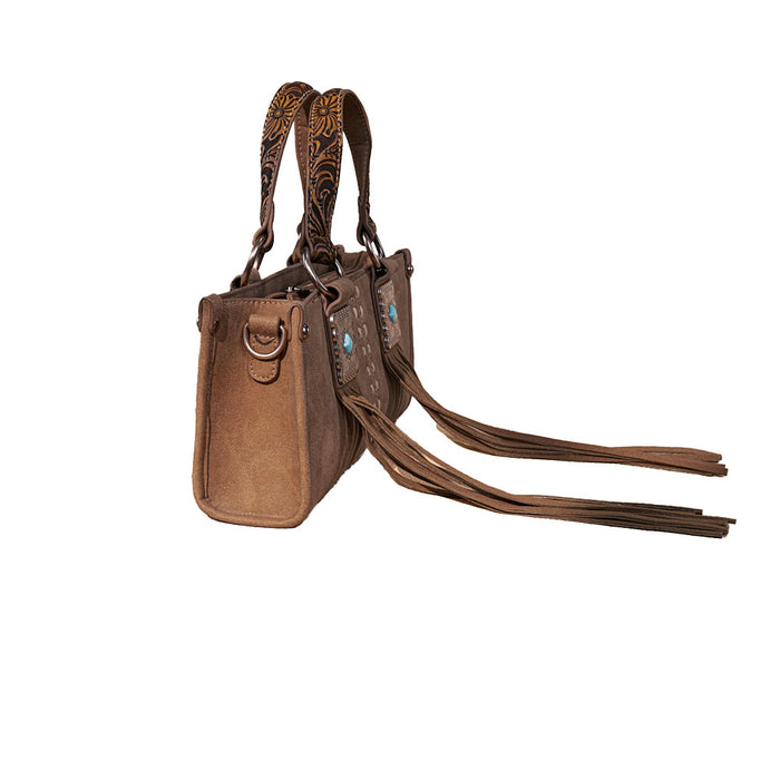 Montana West ern Fringe Concho Brown Mini Bag