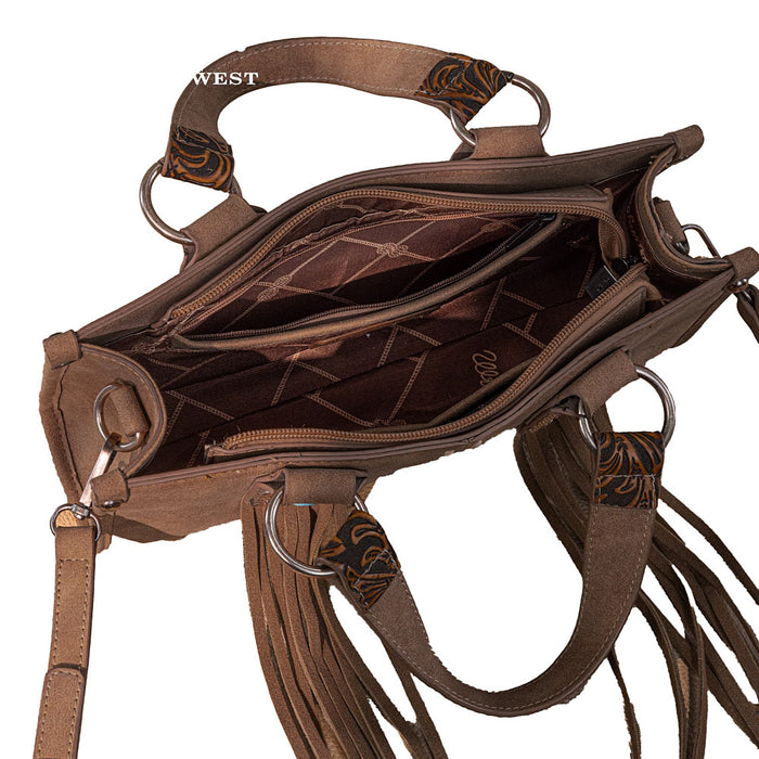 Montana West ern Fringe Concho Brown Mini Bag