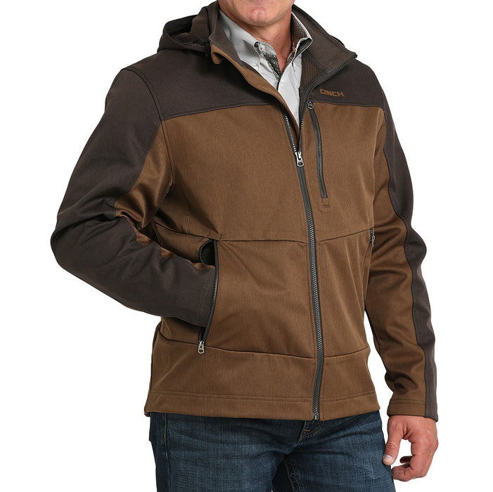 Cinch Men's Brown Hooded Softshell Jacket