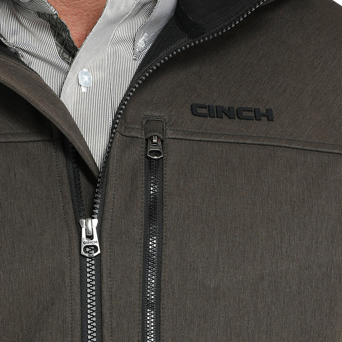 Cinch Men's Olive Hooded Softshell Jacket