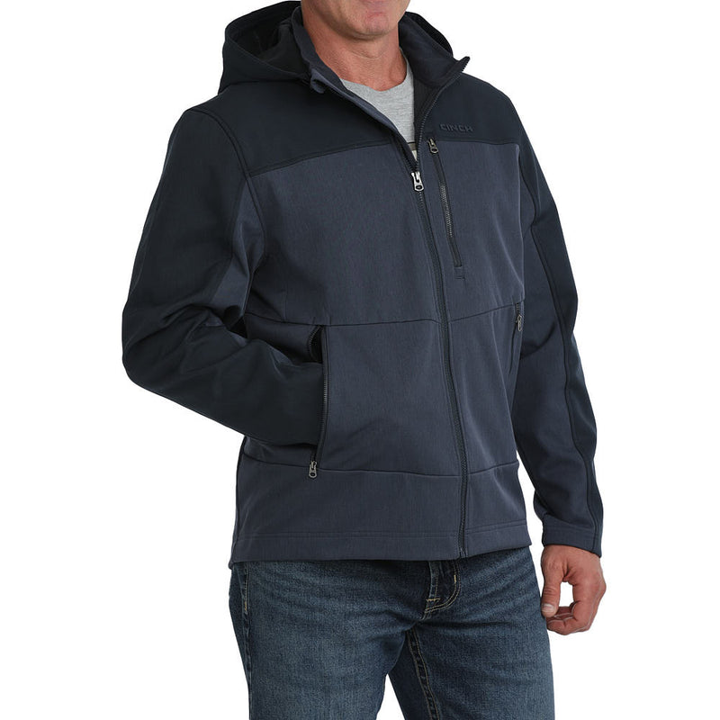 Cinch Men's Navy Softshell Bonded Jacket