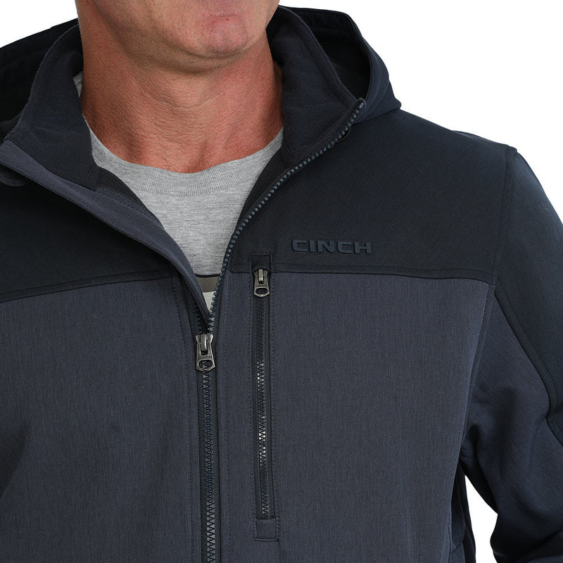 Cinch Men's Navy Softshell Bonded Jacket