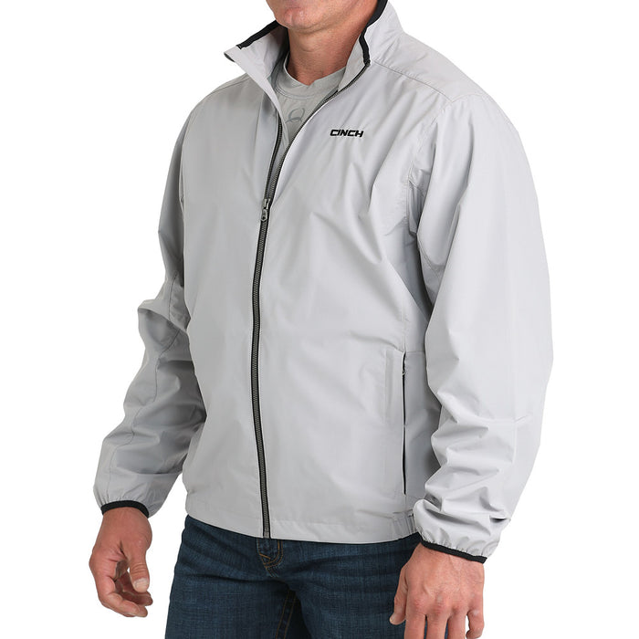 Cinch Men's Grey Zip Essentials Golf Jacket