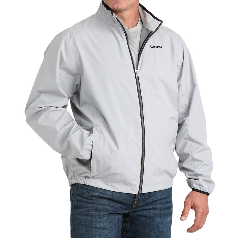 Cinch Men's Grey Zip Essentials Golf Jacket