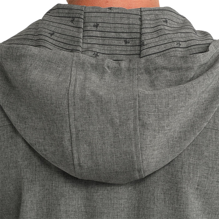 Cinch Men's Grey 1/4 Zip Hooded Pullover