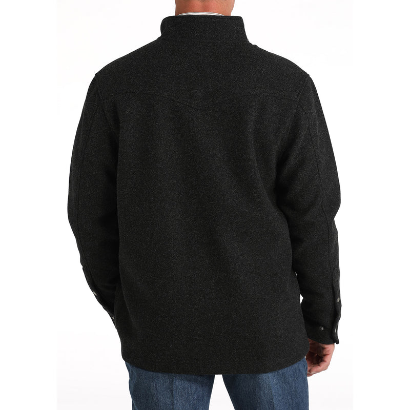 Cinch Men's Black Brushed Knit Shirt Jacket
