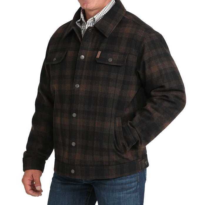 Cinch Men's Brown Twill Trucker Jacket