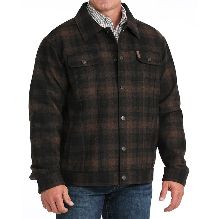 Cinch Men's Brown Twill Trucker Jacket