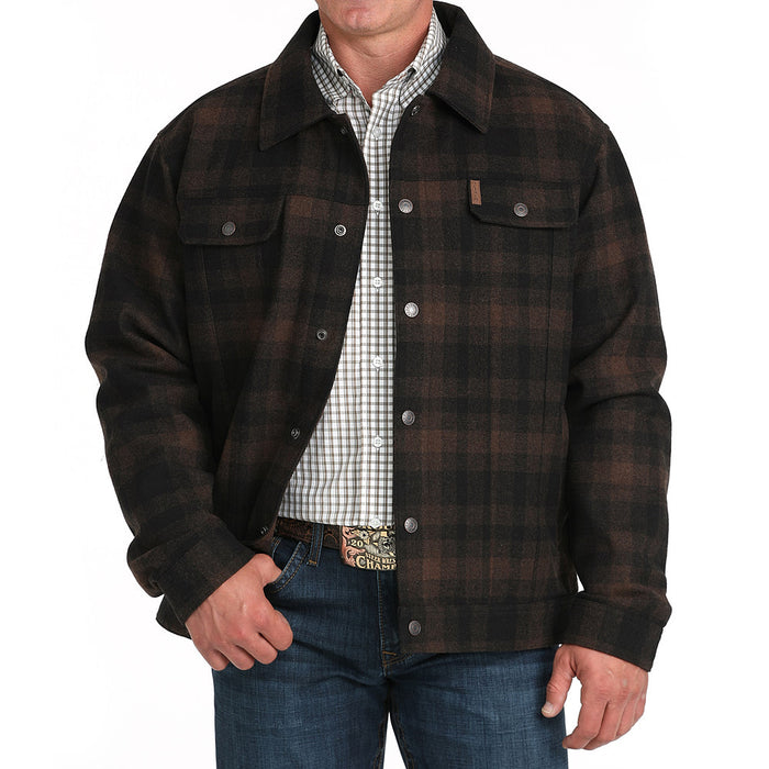 Cinch Men's Brown Twill Trucker Jacket