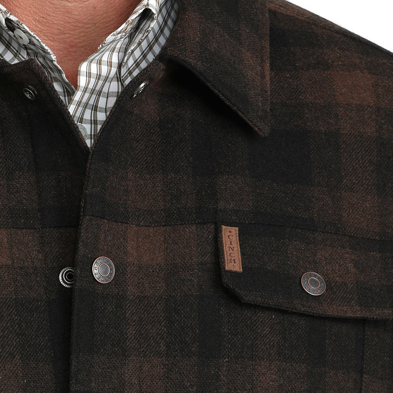 Cinch Men's Brown Twill Trucker Jacket