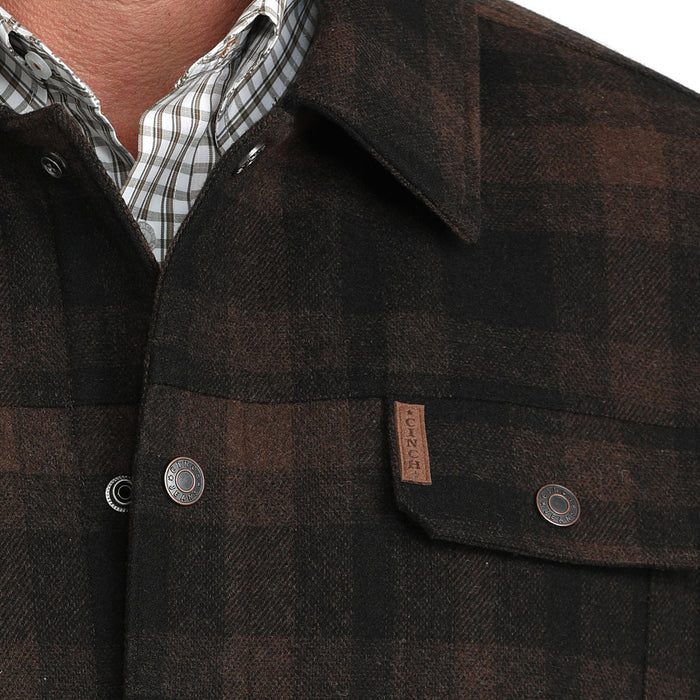 Cinch Men's Brown Twill Trucker Jacket