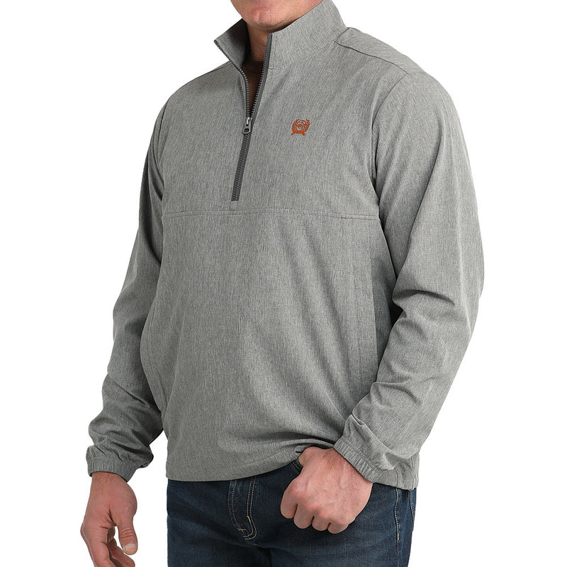 Cinch Men's Grey Windbreaker Pull Over