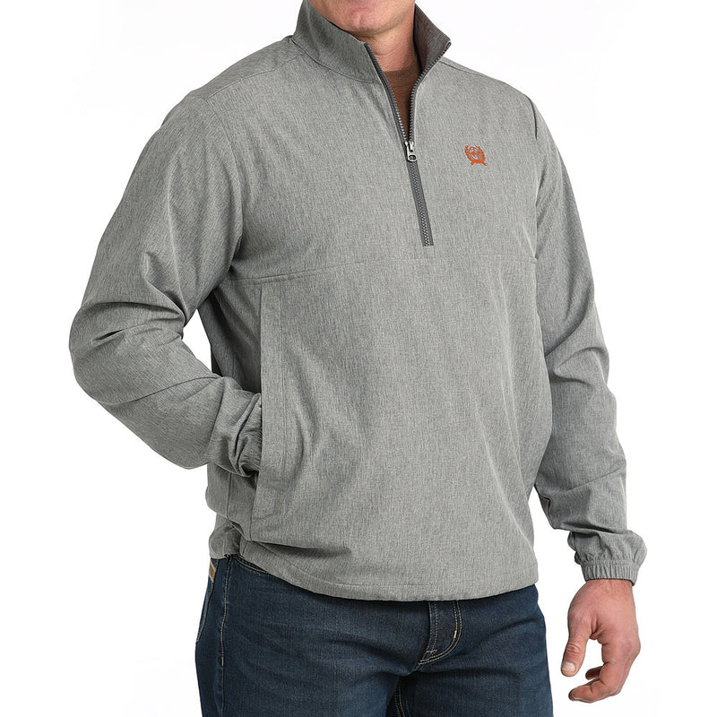 Cinch Men's Grey Windbreaker Pull Over