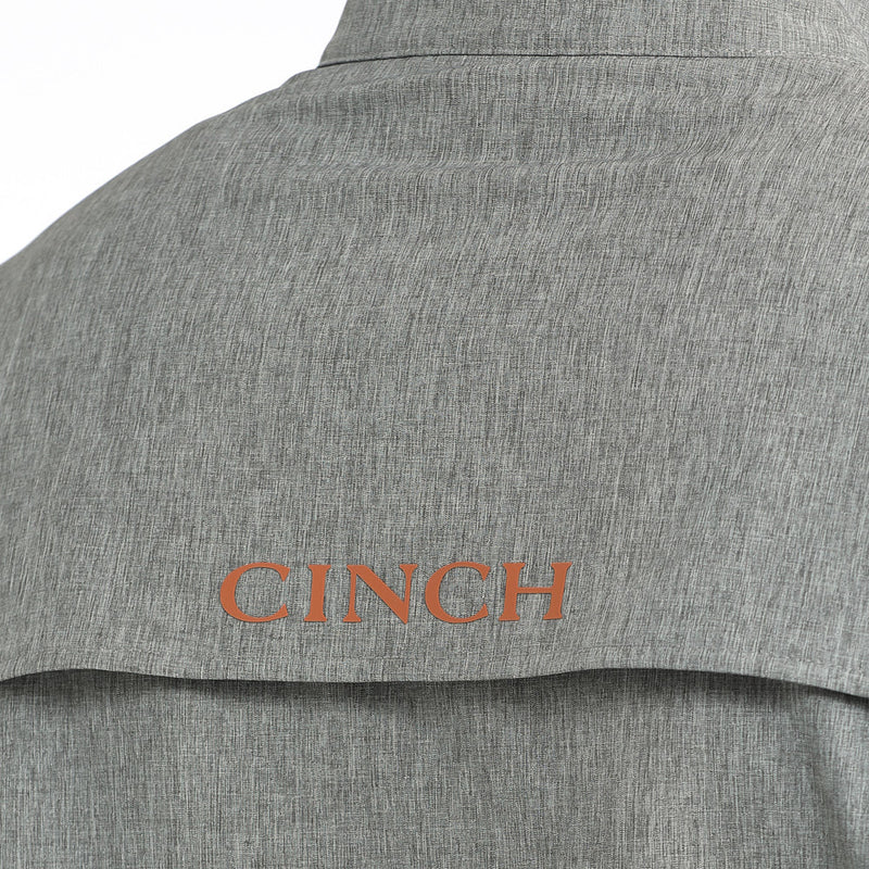 Cinch Men's Grey Windbreaker Pull Over