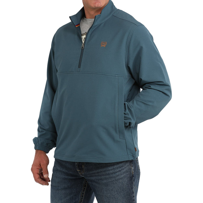 Cinch Men's Teal Windbreaker Pullover