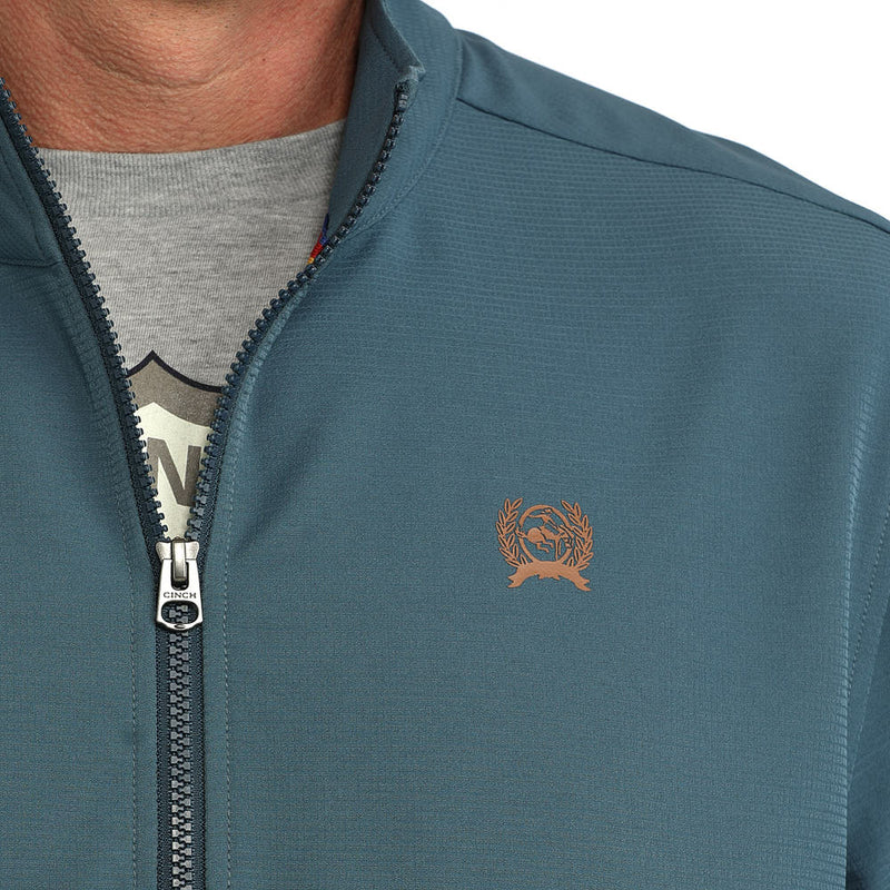 Cinch Men's Teal Windbreaker Pullover
