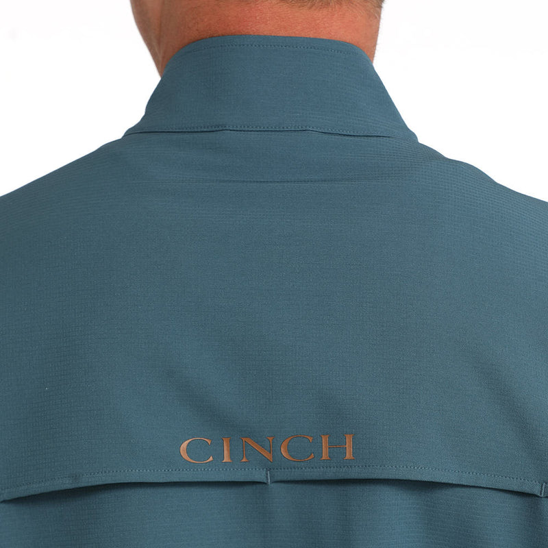 Cinch Men's Teal Windbreaker Pullover