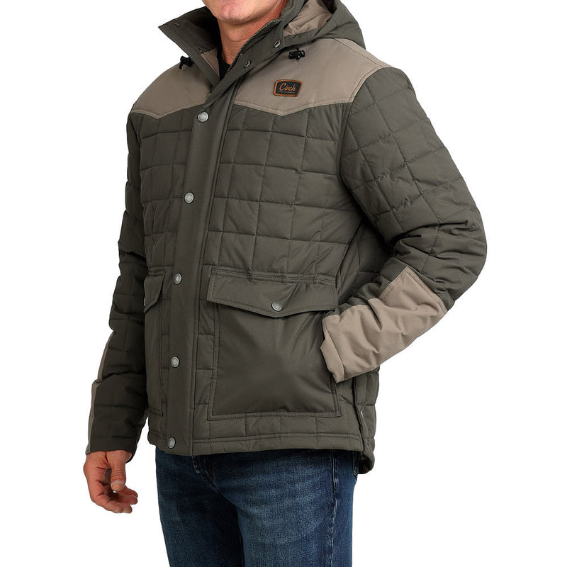 Cinch Men's Green Quilted Barn Coat