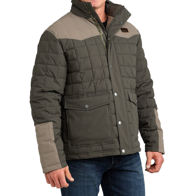 Cinch Men's Green Quilted Barn Coat