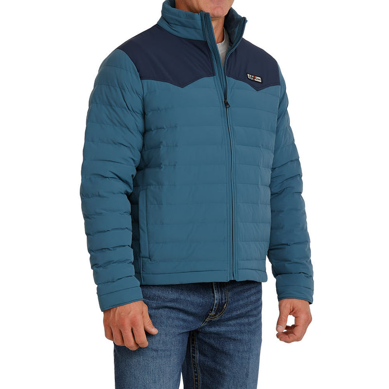 Cinch Men's Teal Quilted Jacket