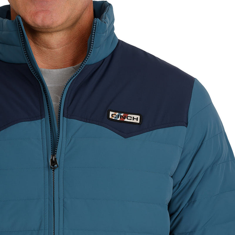 Cinch Men's Teal Quilted Jacket